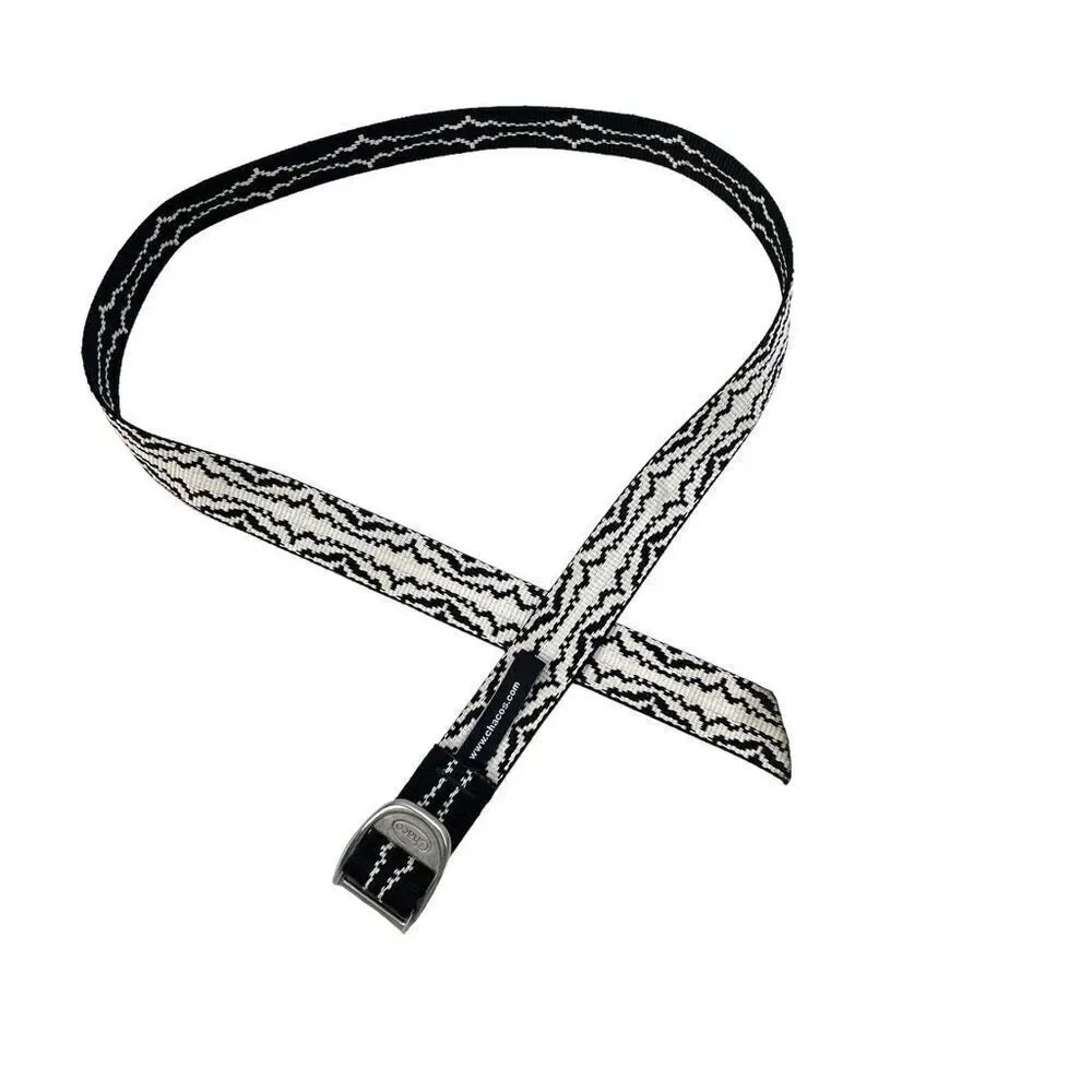 Chaco Webbing‎ belt black white